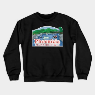 Phoenicia town sign Crewneck Sweatshirt